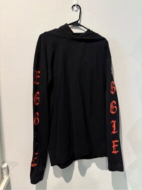 Eggie Discontinued Korean Black Oversized Hoodie